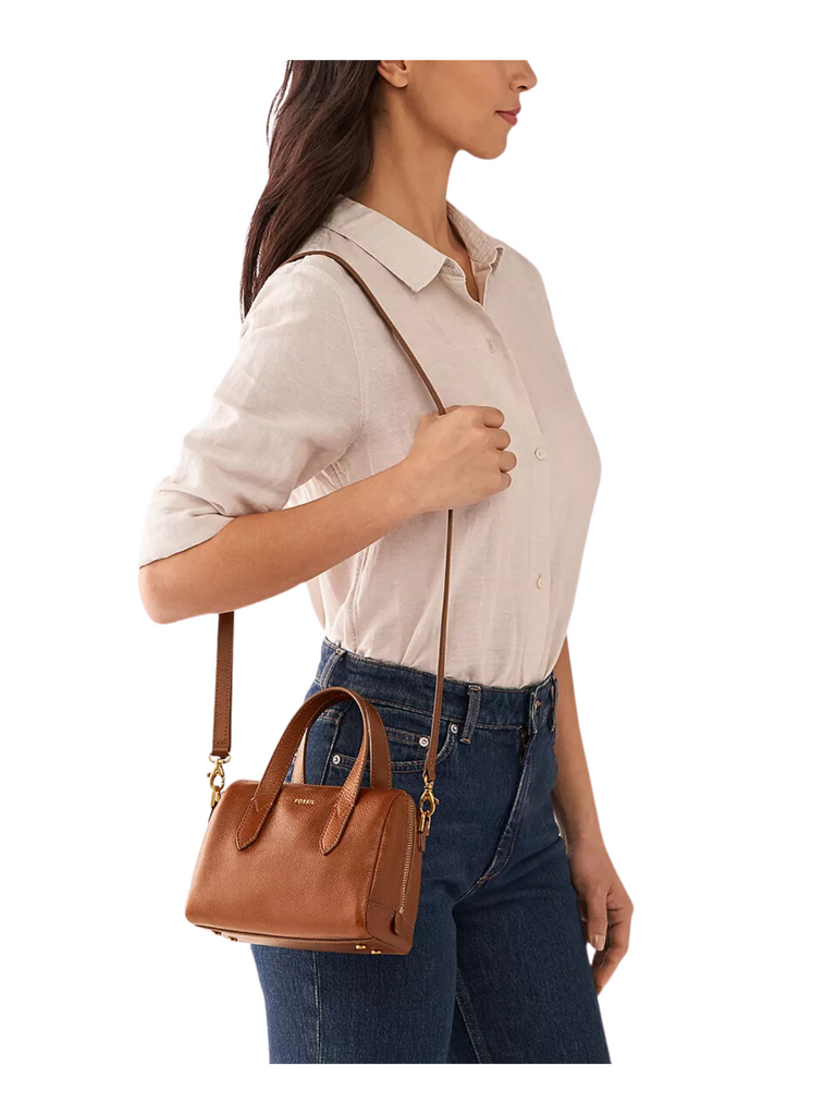 Fossil-Sydney-Mini-Satchel-Brown