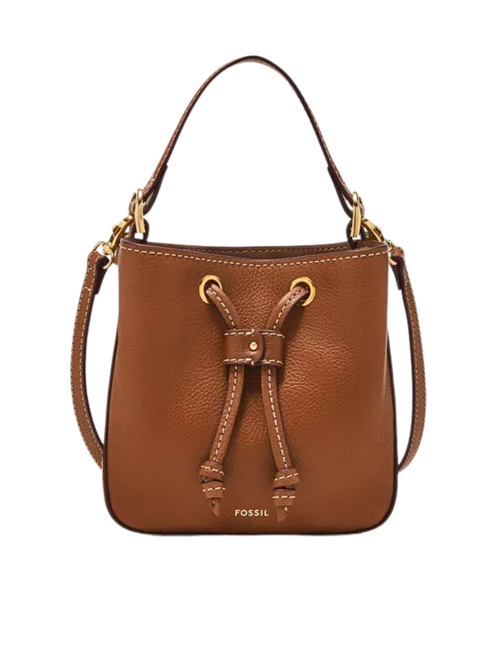 Fossil-Tessa-Small-Bucket-Crossbody-Brown
