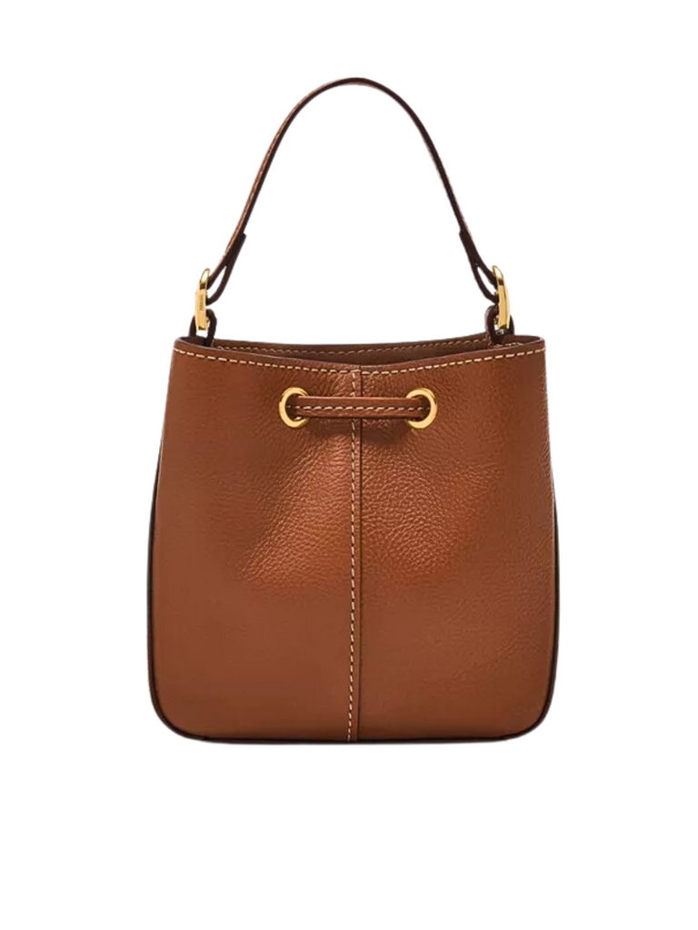 Fossil-Tessa-Small-Bucket-Crossbody-Brown