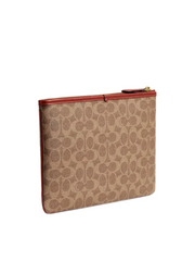 Gambar-Belakang-Coach-Essential-Pouch-28-In-Signature-Canvas-Tan-Rust