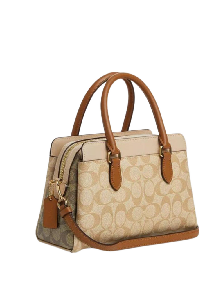 Gambar-Belakang-Coach-Mini-Darcie-Carryall-Signature-Colorblocked-LightKhakiKhaki-Multi