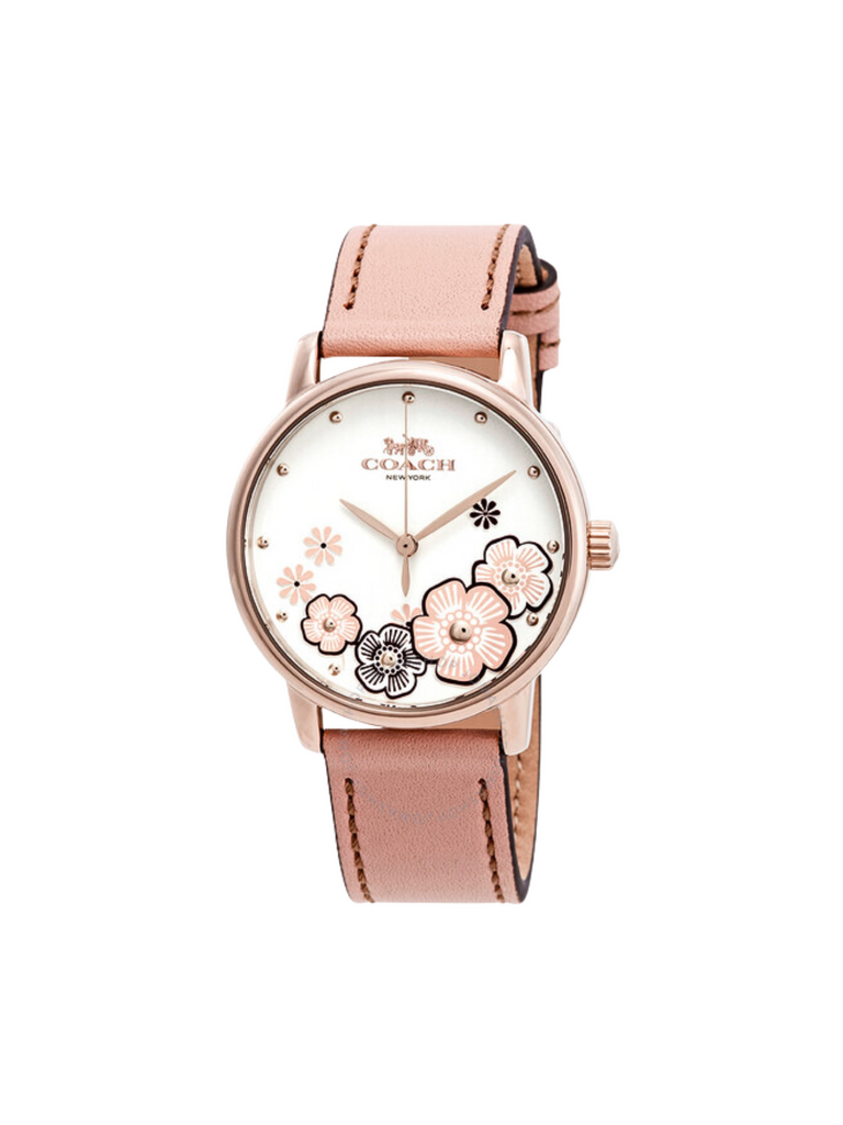 Gambar-Coach-Grand-Ladies-White-Dial-Pink-Leather-Strap