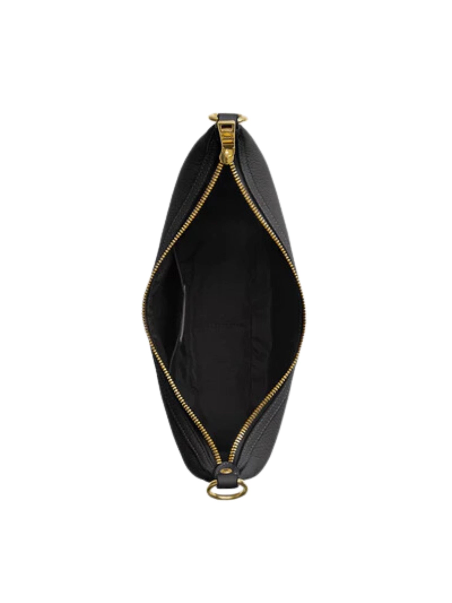 Gambar-Dalam-Coach-Aria-Refined-Pebble-Leather-Shoulder-Bag-Black
