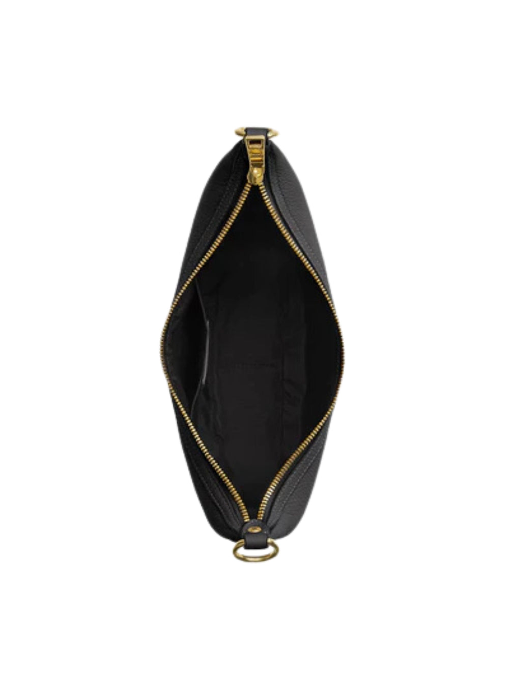 Gambar-Dalam-Coach-Aria-Refined-Pebble-Leather-Shoulder-Bag-Black