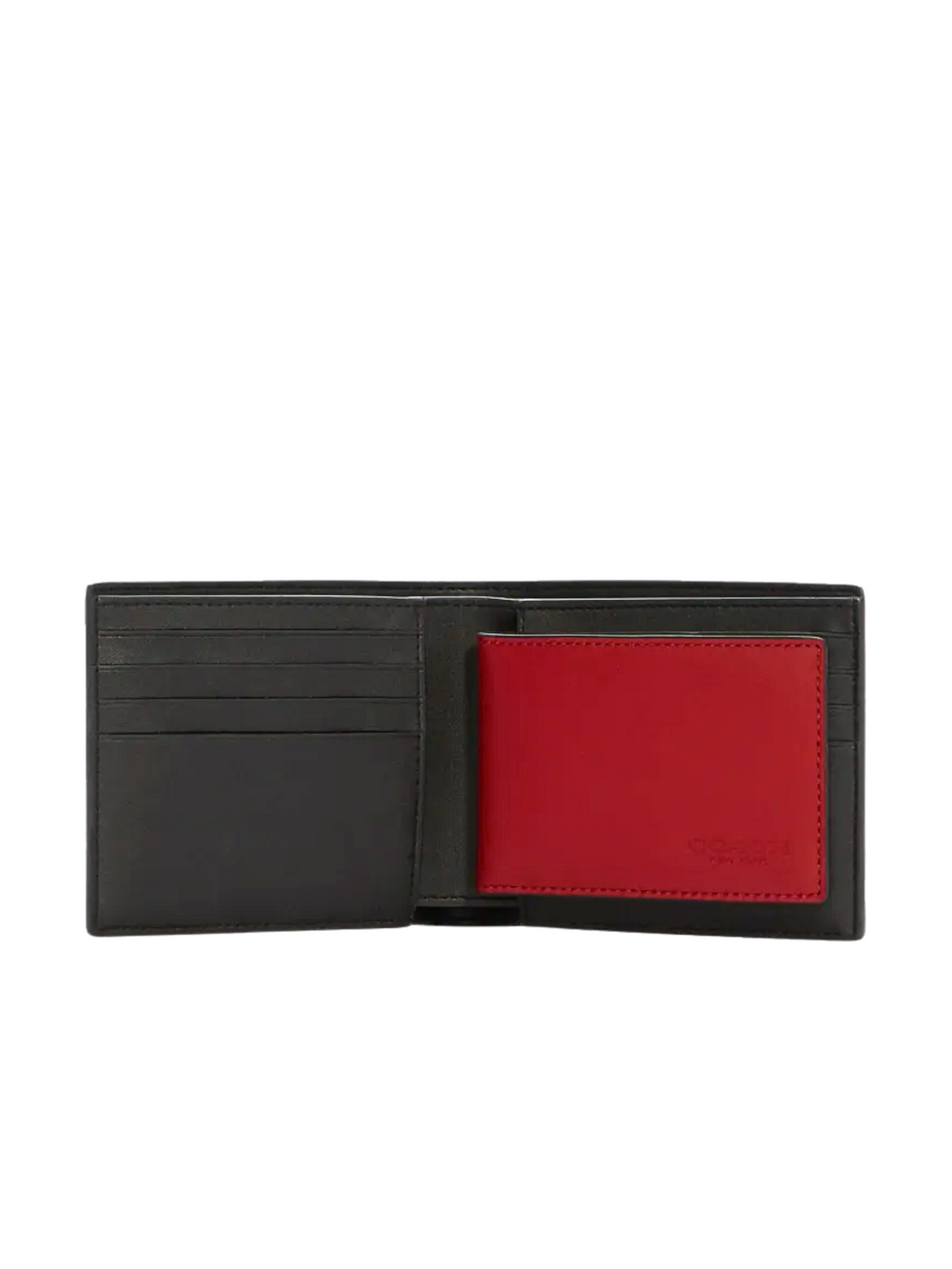 Gambar-Dalam-Coach-Boxed-3-In-1-Wallet-Gift-Set-In-Colorblock-Signature-Canvas-BrownRed