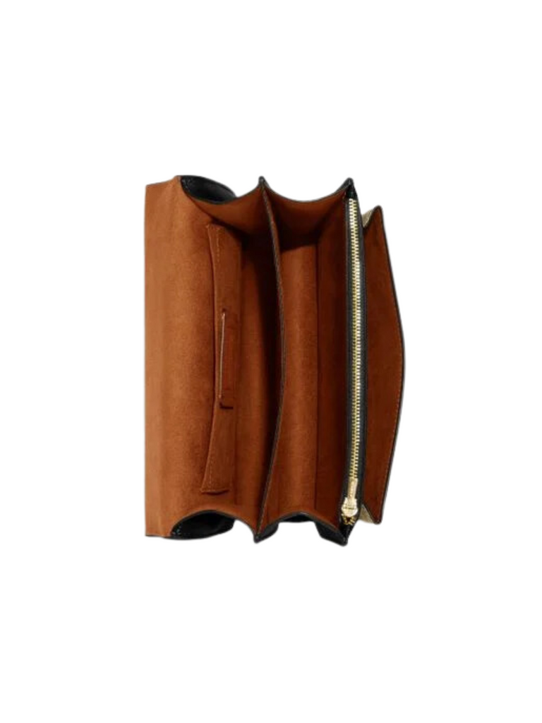 Gambar-Dalam-Coach-Klare-Crossbody-Bag-In-Micro-Signature-Canvas-KhakiBlack