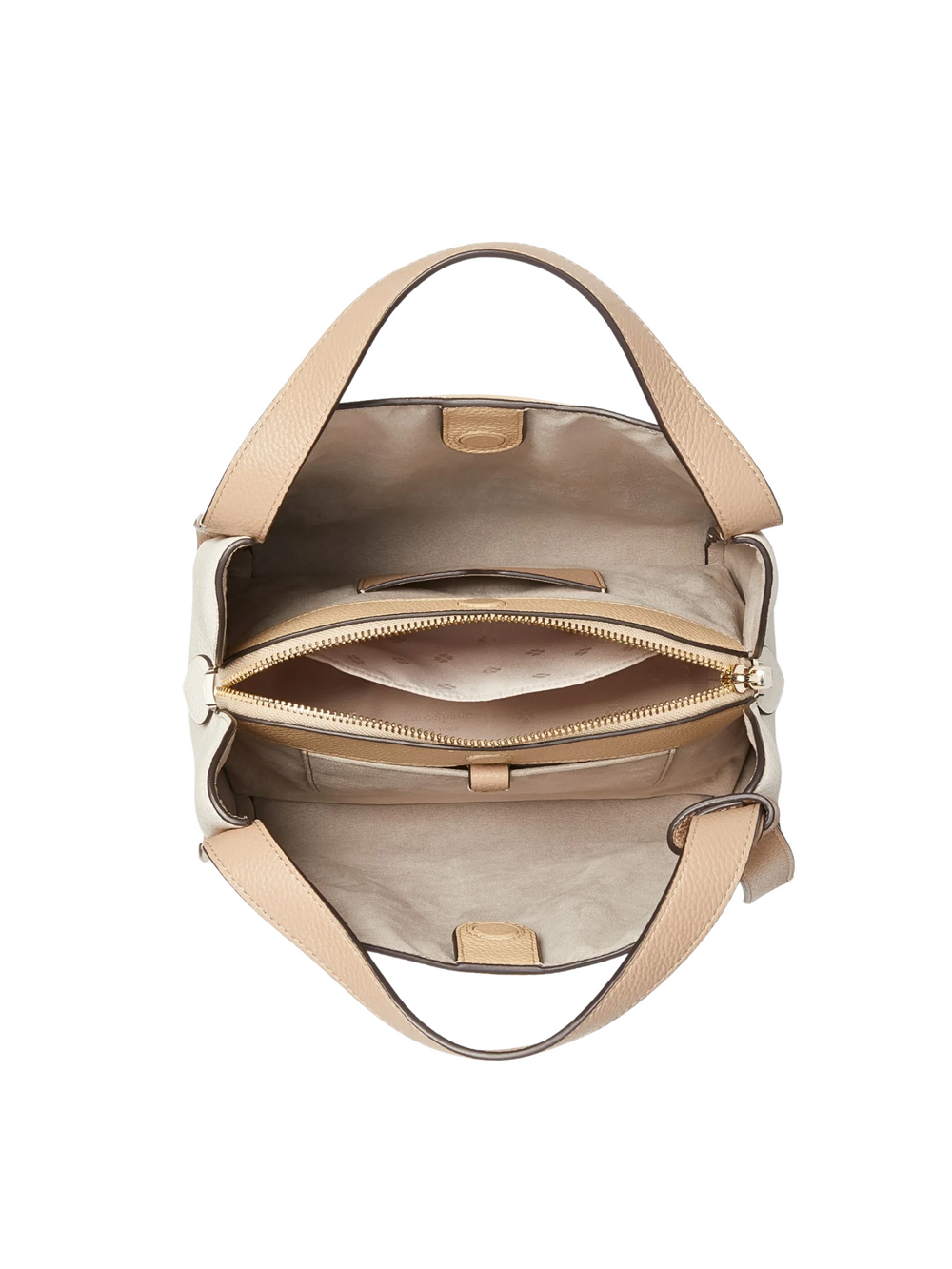 Gambar-Dalam-Kate-Spade-Knott-Medium-Crossbody-Tote-Colorblocked-Beige-White