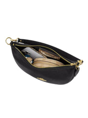 Gambar-Detail-Coach-Aria-Refined-Pebble-Leather-Shoulder-Bag-Black