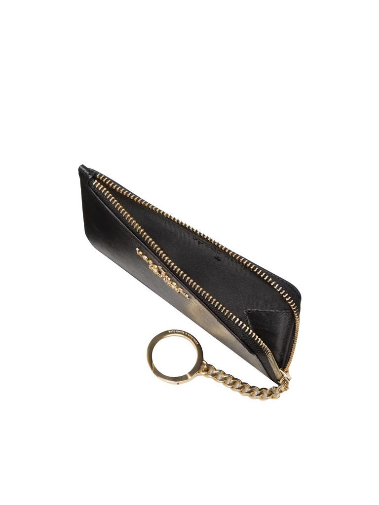 Gambar-dalam-Kate-Spade-Madison-Medium-Zip-Chain-Saffiano-Leather-Black