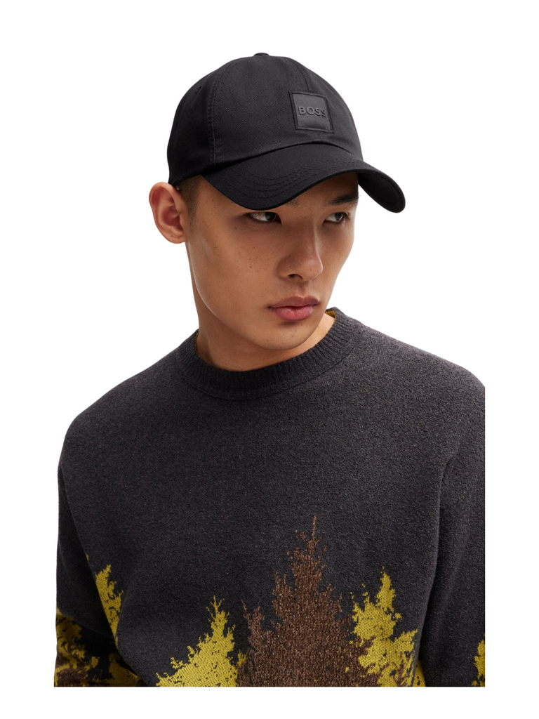 Hugo-Boss-Derrel-Cotton-Twill-Cap-With-Logo-Patch-Black