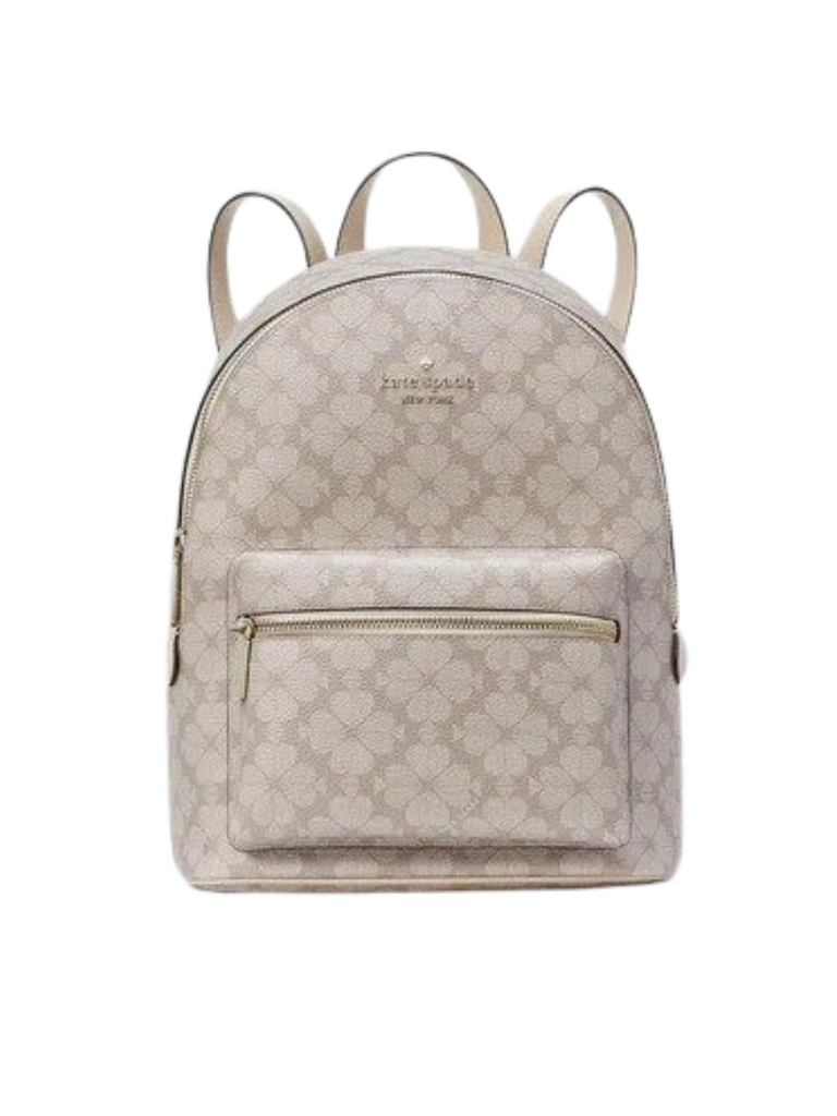 Kate-Spade-Backpack-Signature-Spade-Flower-Dark-Beige