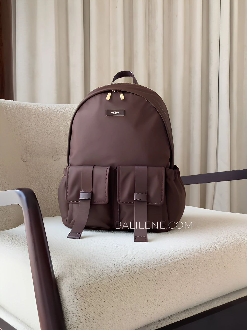 Kate-Spade-Carter-Nylon-Cargo-Backpack-Hot-Fudge-balilene