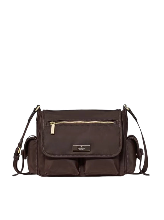 Kate-Spade-Carter-Nylon-Messenger-Cargo-Crossbody-Bag-Hot-Fudge