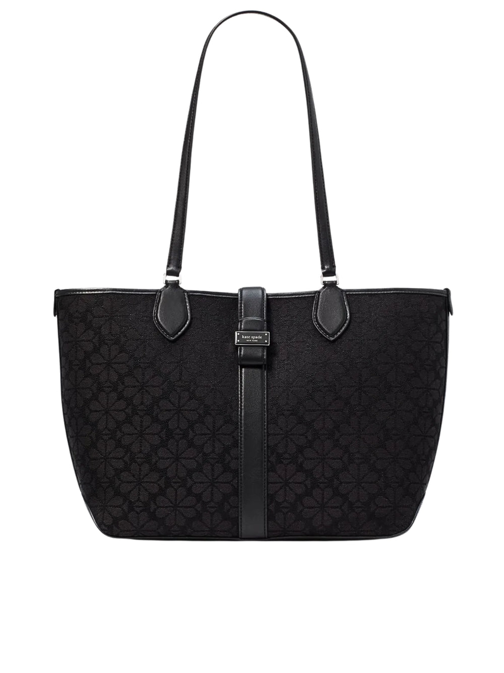 Kate-Spade-Flower-Jacquard-Medium-Open-Tote-Black-Multi