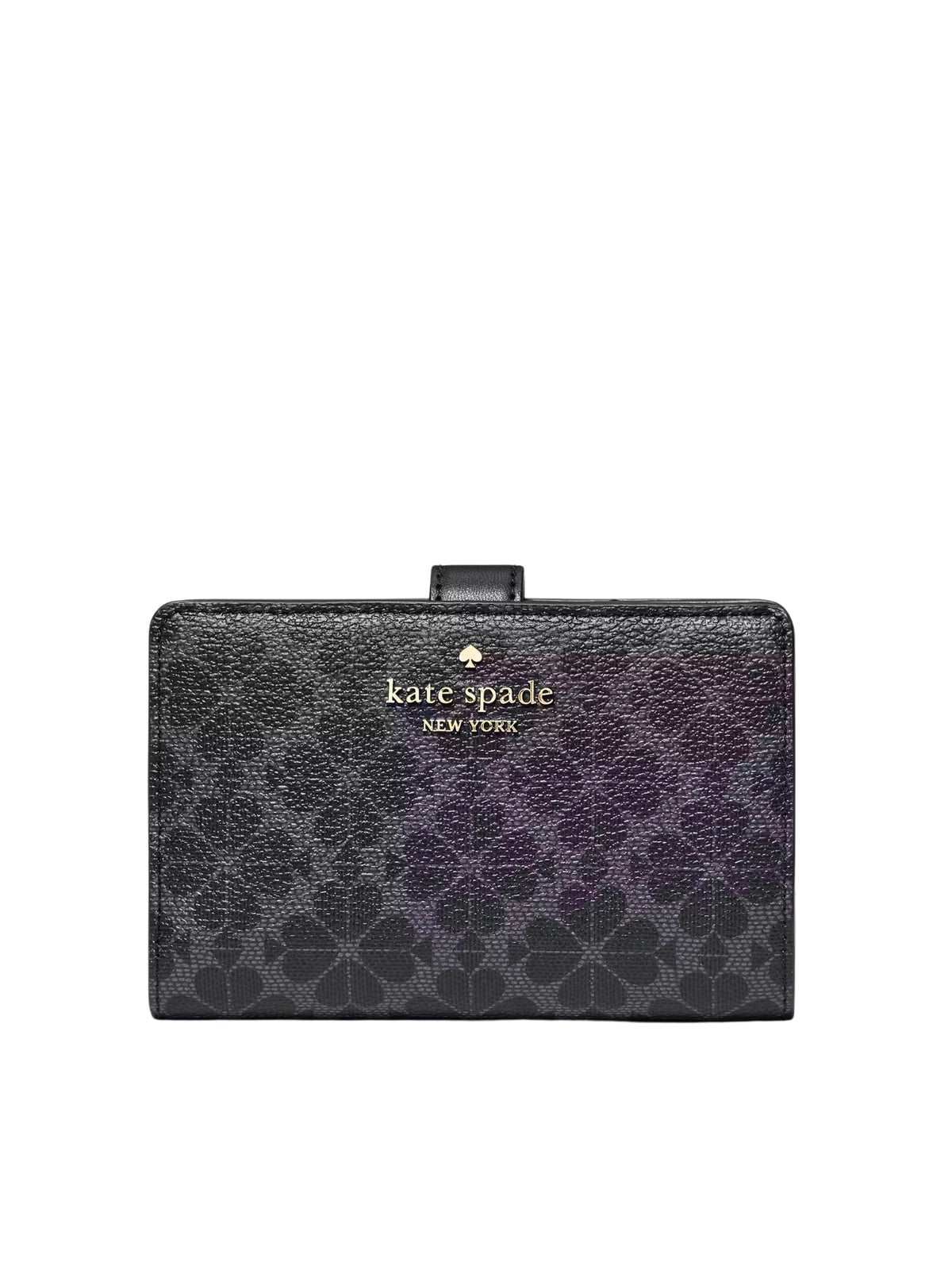 Kate-Spade-Flower-Medium-Compact-Bifold-Wallet-Black
