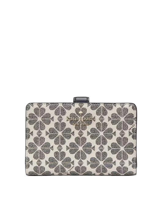 Kate-Spade-Flower-Medium-Compact-Bifold-Wallet-Dark-Black-Multi