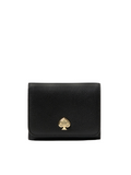 Kate Spade Kayla Pebbled Leather Small L-Zip Wallet Black
