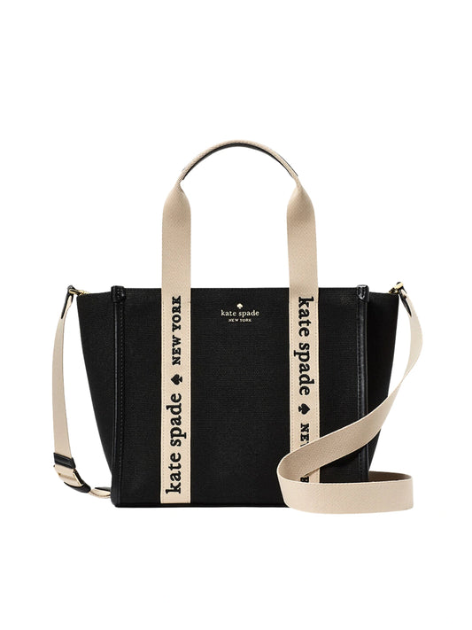Kate-Spade-Kip-Canvas-Small-Tote-Bag-Black