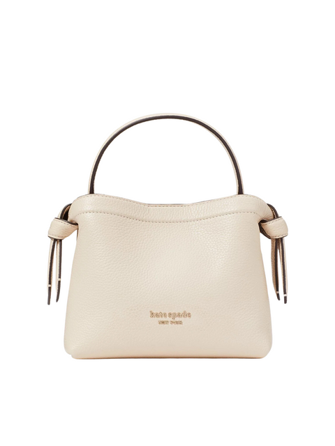 Kate Spade Knott Mini Crossbody Pebbled Leather Milk Glass – Balilene