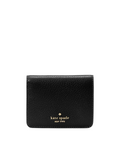 Kate-Spade-Lena-Pebbled-Leather-Small-Bifold-Wallet-Black