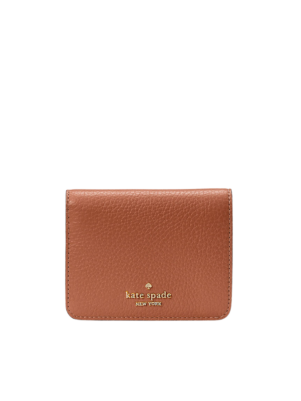 Kate-Spade-Lena-Pebbled-Leather-Small-Bifold-Wallet-Warm-Ginger