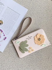 Kate-Spade-Lucy-Floral-Medium-L-zip-Wristlet-Fresh-Peach-Multi-balilene