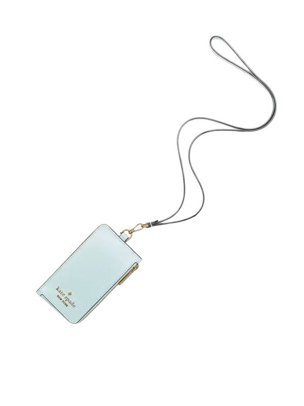 Kate Spade Madison Card Case Lanyard Blue Glow