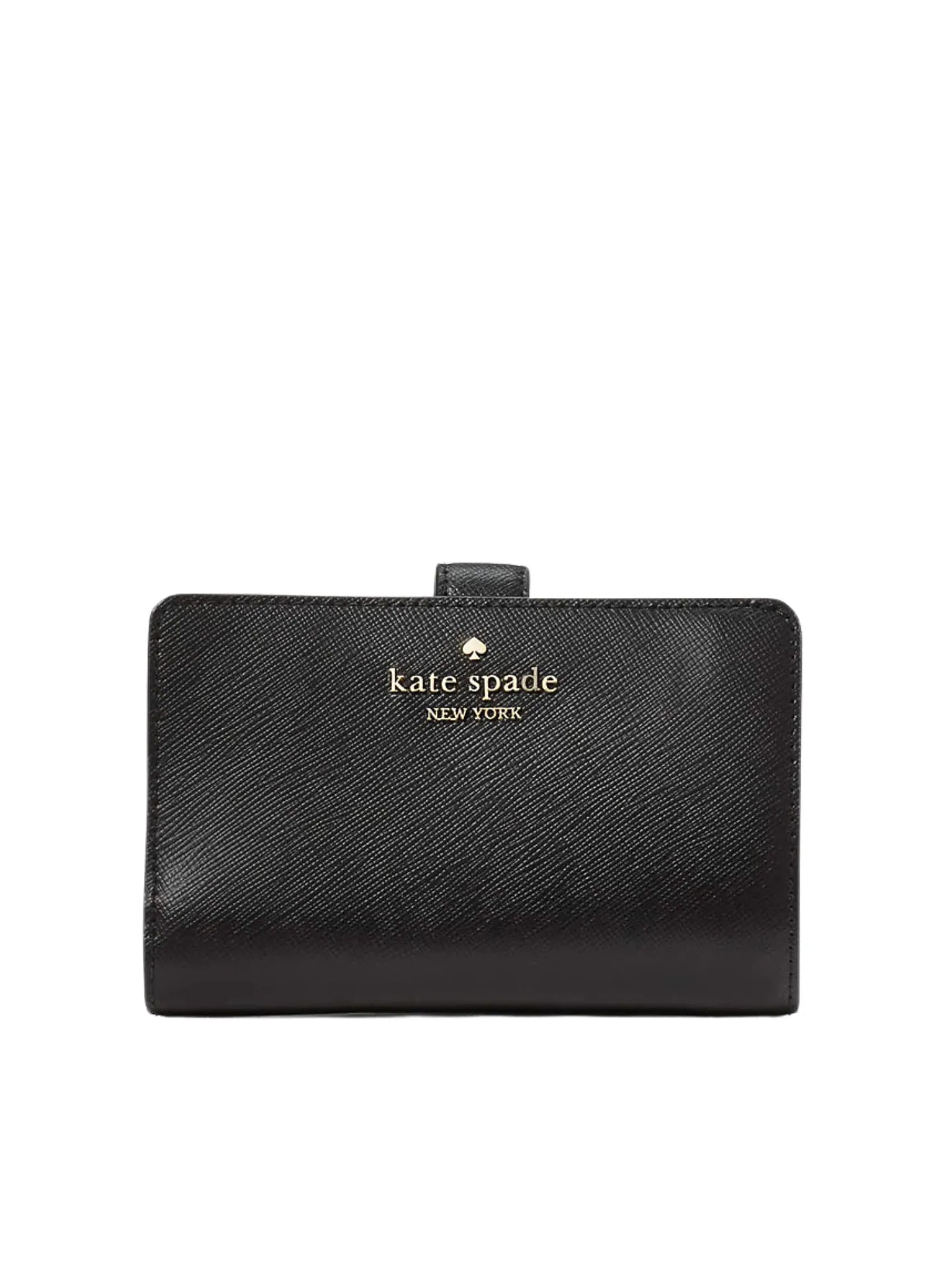 Kate-Spade-Madison-Medium-Compact-Bifold-Wallet-Black