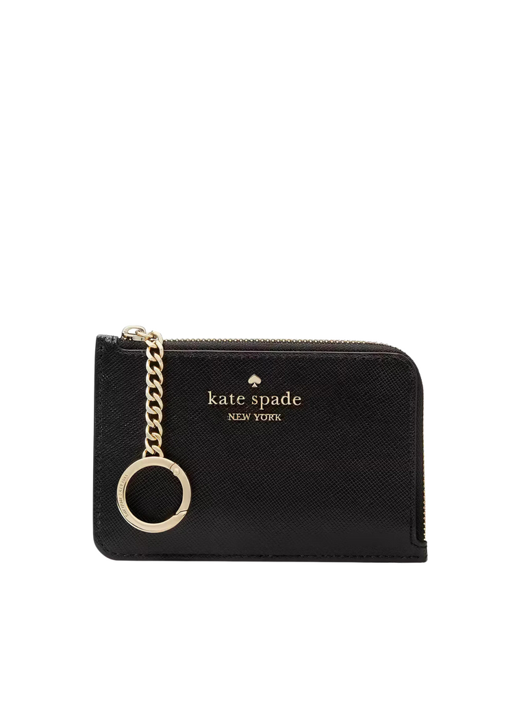 Kate-Spade-Madison-Medium-Zip-Chain-Saffiano-Leather-Black