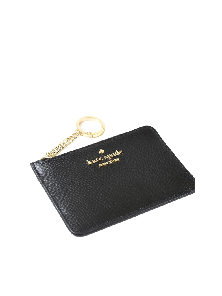 Kate-Spade-Madison-Medium-Zip-Chain-Saffiano-Leather-Black