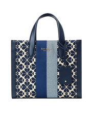 Kate-Spade-Manhattan-Spade-Flower-Jacquard-Small-Tote-Blue-Multi