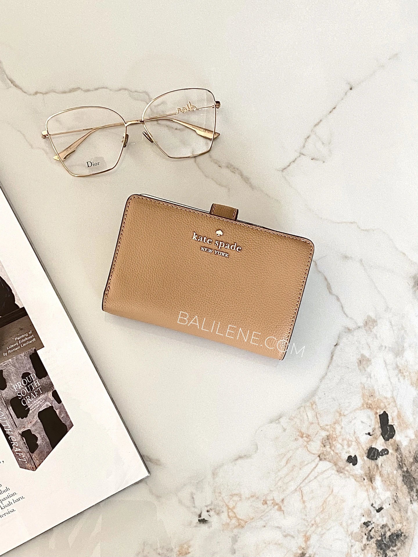 Kate-Spade-Medium-Bifold-Wallet-Tuscan-Brown-balilene