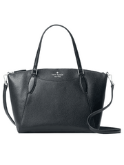 Kate-Spade-Monica-Satchel-Pebbled-Leather-Black-Balilene-depan