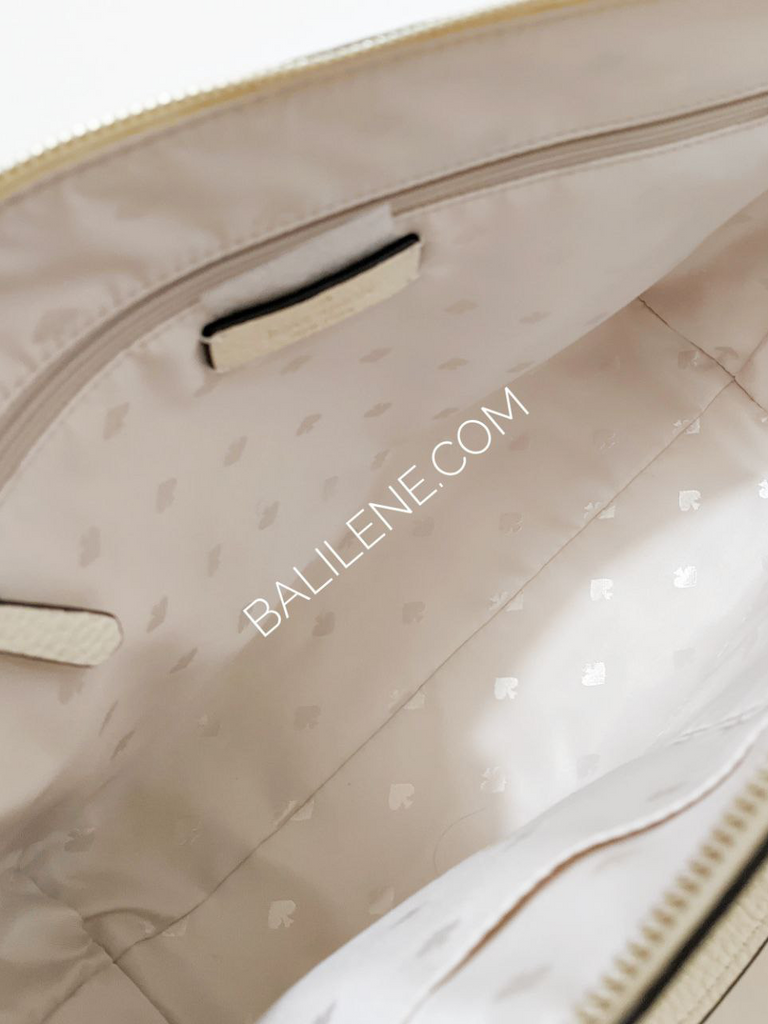 Kate Spade Monica Satchel Pebbled Leather Buttermilk