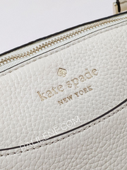 Kate Spade Monica Satchel Pebbled Leather Buttermilk