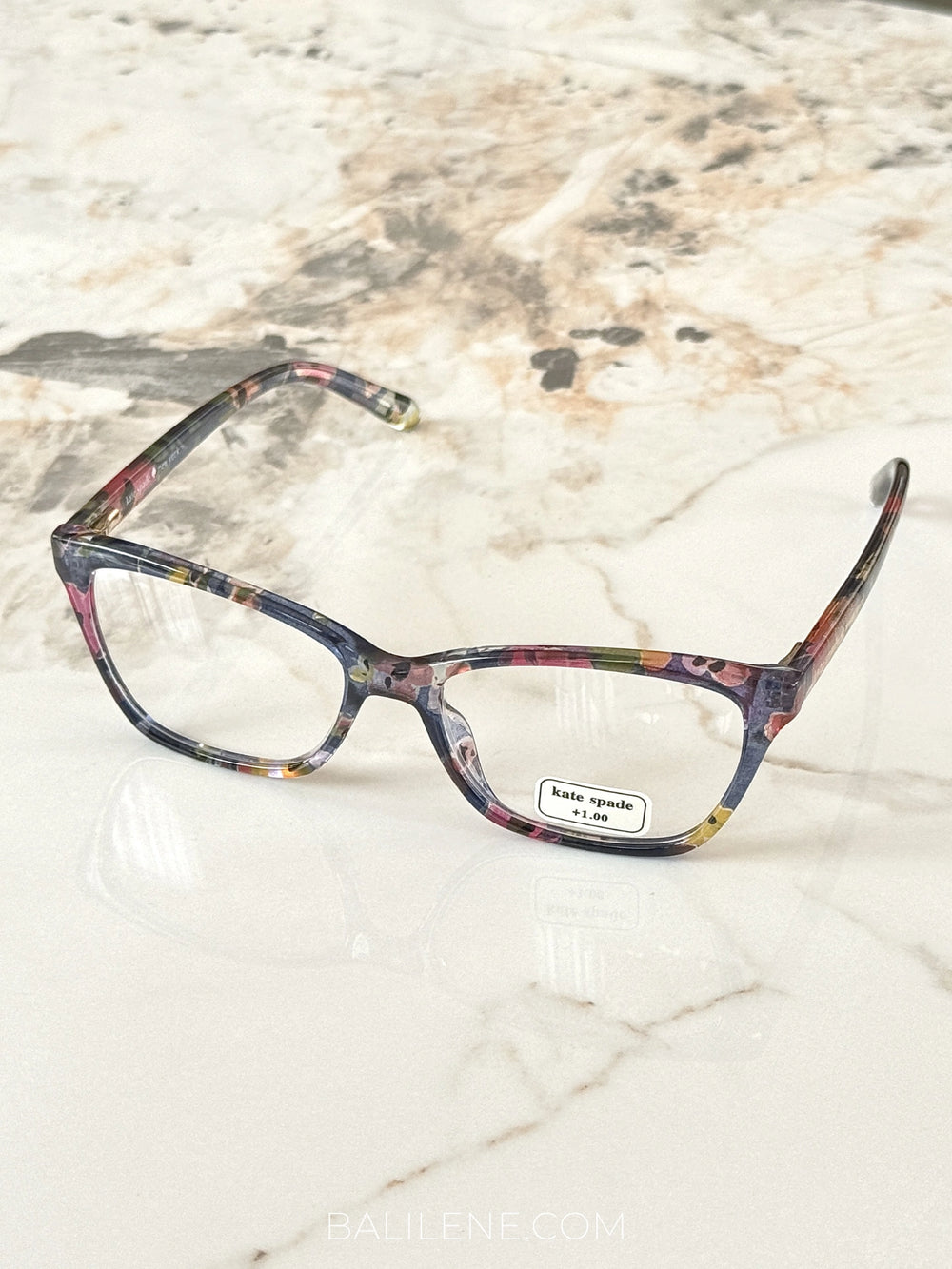 Kate-Spade-Pava-Reading-Glasses-Blue-Pattern-balilene