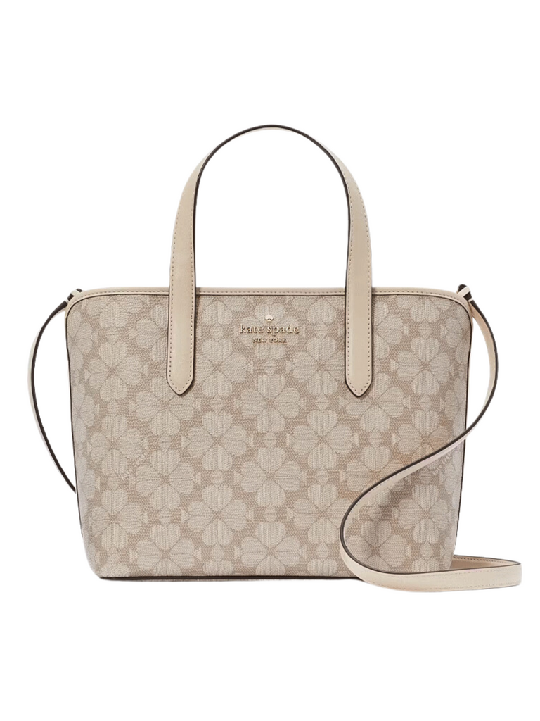 Kate Spade Signature Spade Flower Small Tote Dark Beige Multi