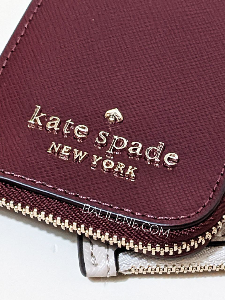 Kate-Spade-Staci-Card-Case-Lanyard-Deep-Berry-Balilene-logo