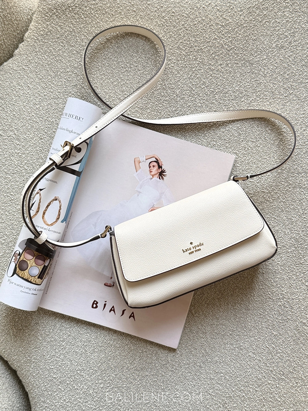 Kate-Spade-Sutton-Mini-Flap-Crossbody-Bag-Cashew-Milk-balilene
