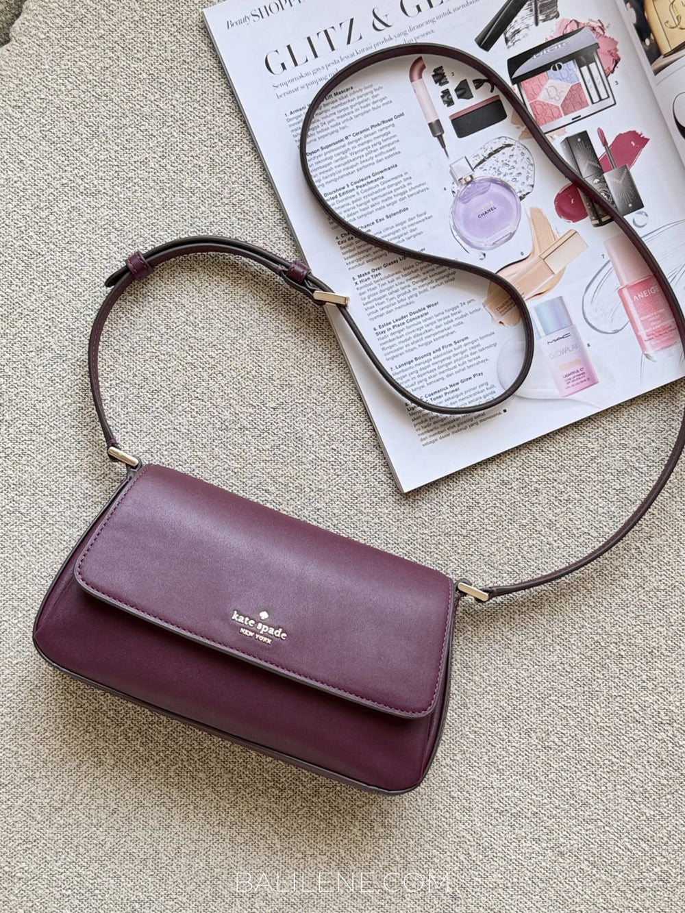 Kate-Spade-Sutton-Mini-Flap-Crossbody-Bag-Deep-Cherry-balilene