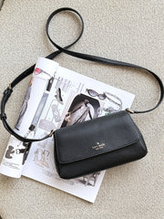 Kate-Spade-Sutton-Mini-Flap-Crossbody-Black-balilene