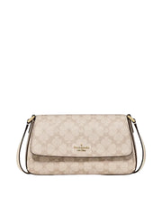 Kate-Spade-Sutton-Spade-Flower-Mini-Flap-Crossbody-Dark-Beige-Moon-Dust