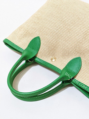 Longchamp Le Panier Pliage Small Basket Bag Green