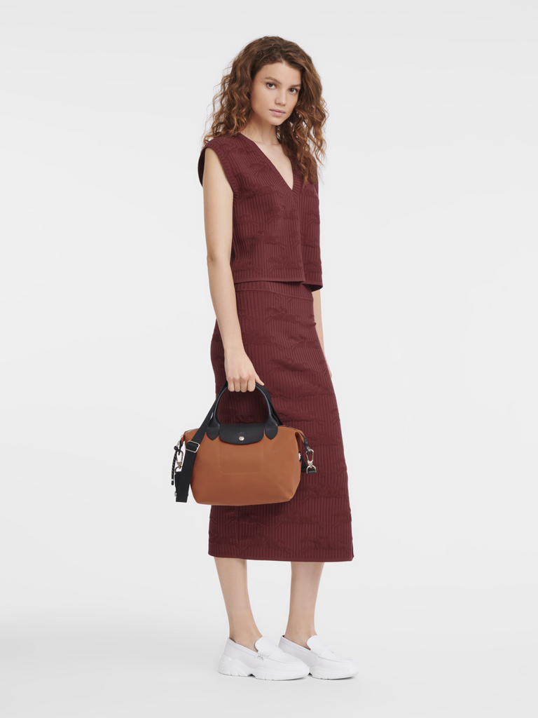 Longchamp-Le-Pliage-Energy-Small-Top-Handle-Sienna