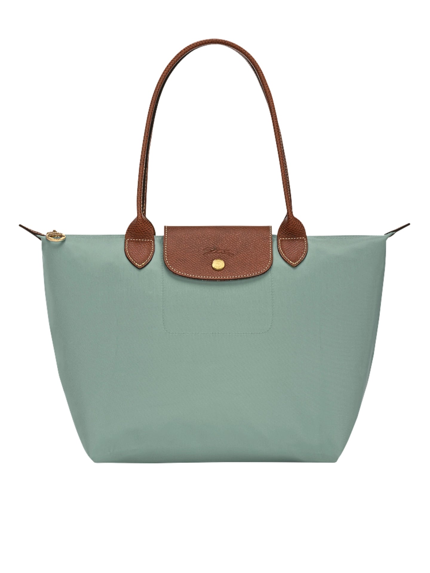 Longchamp-Le-Pliage-Original-Medium-Shoulder-Bag-Celadon
