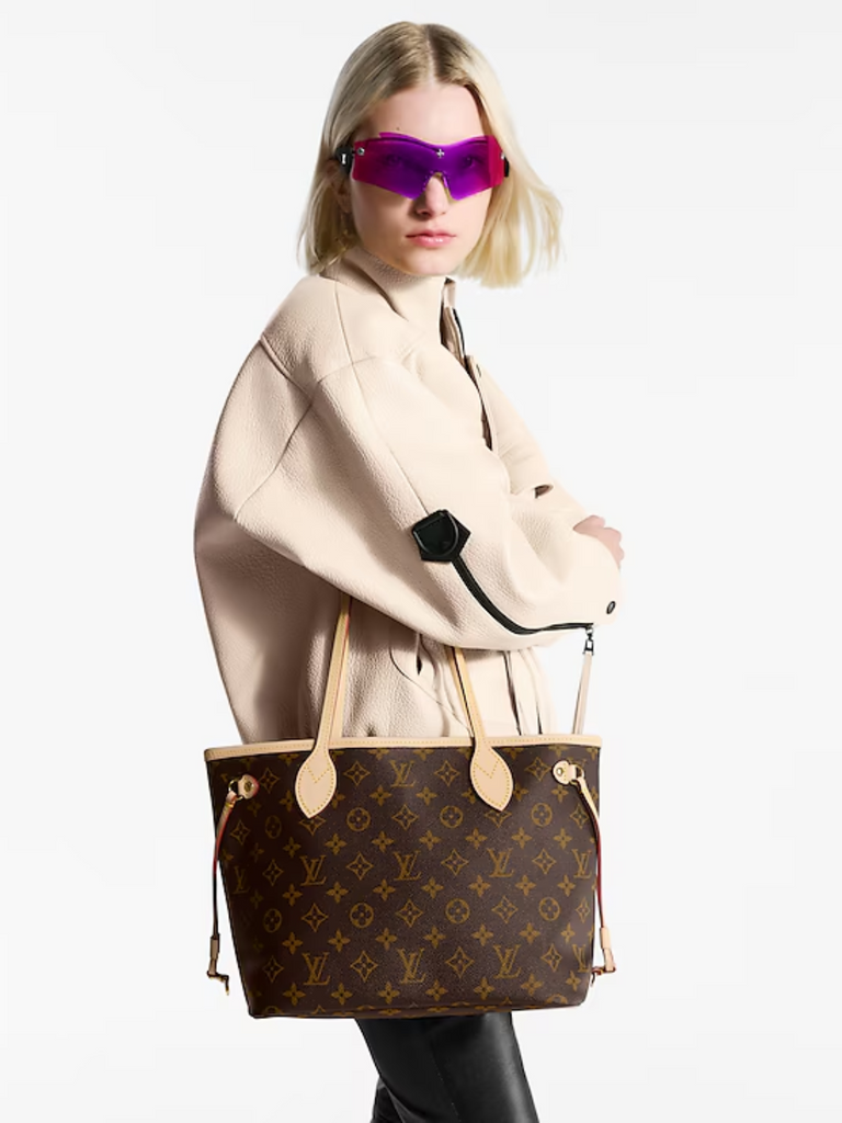 Louis-Vuitton-Bolsa-Neverfull-PM-Monogram-Beige