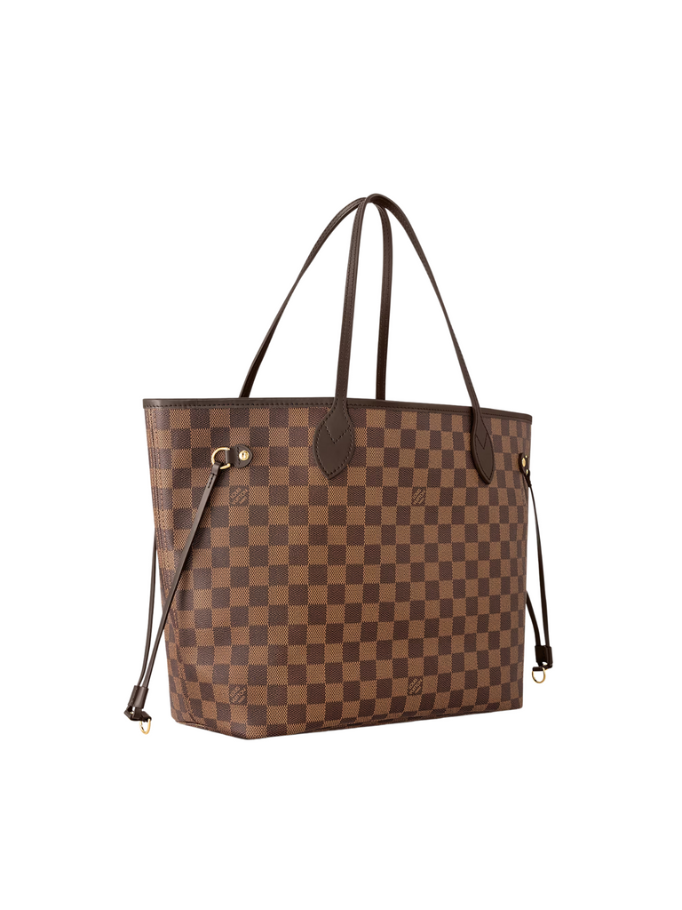 Louis-Vuitton-Neverfull-MM-Damier-Ebene-Cerise-Red