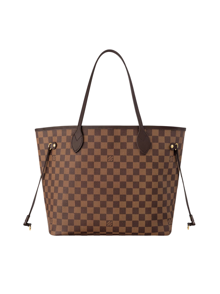 Louis-Vuitton-Neverfull-MM-Damier-Ebene-Cerise-Red