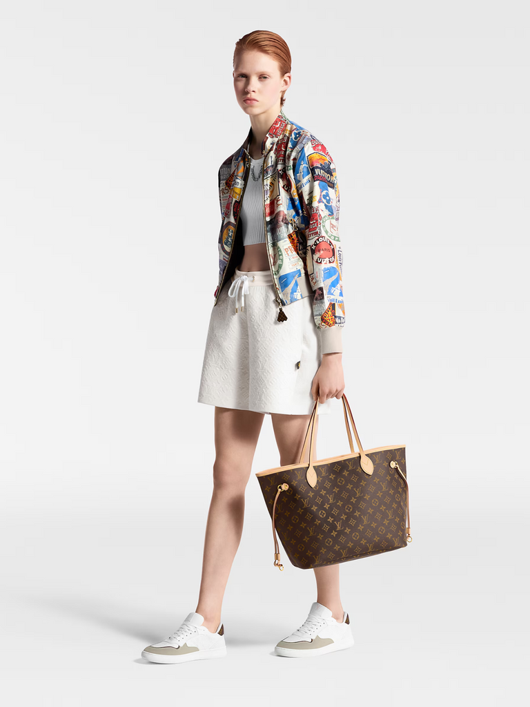 Louis Vuitton Bolsa Neverfull MM Monogram Beige