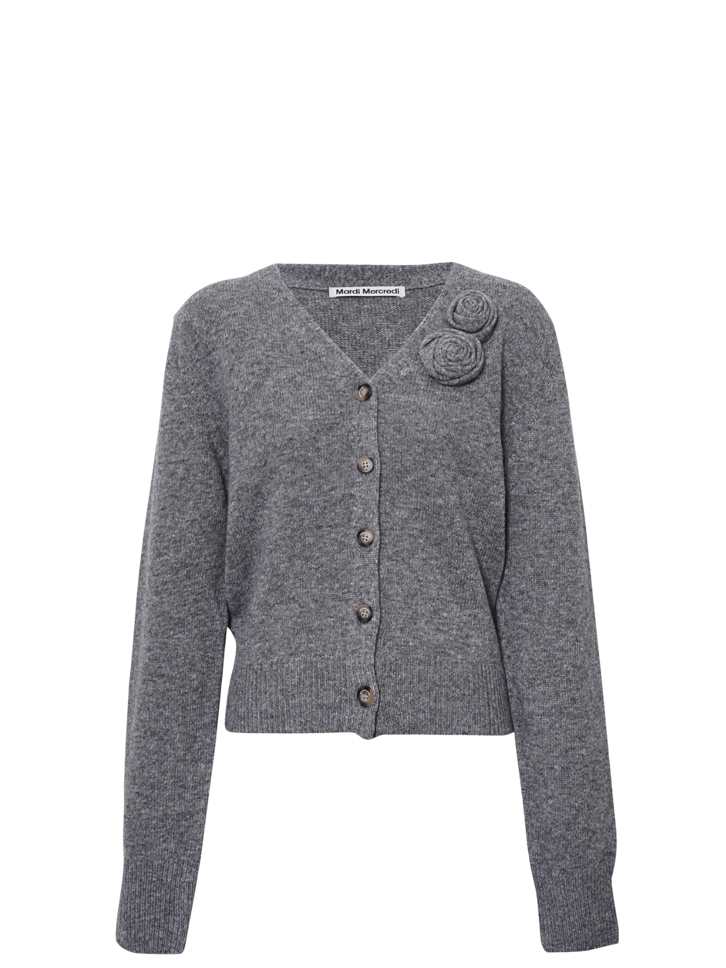 Mardi-Mercredi-Cashmere-Blended-Cardigan-V-Neck-Rose-Grey